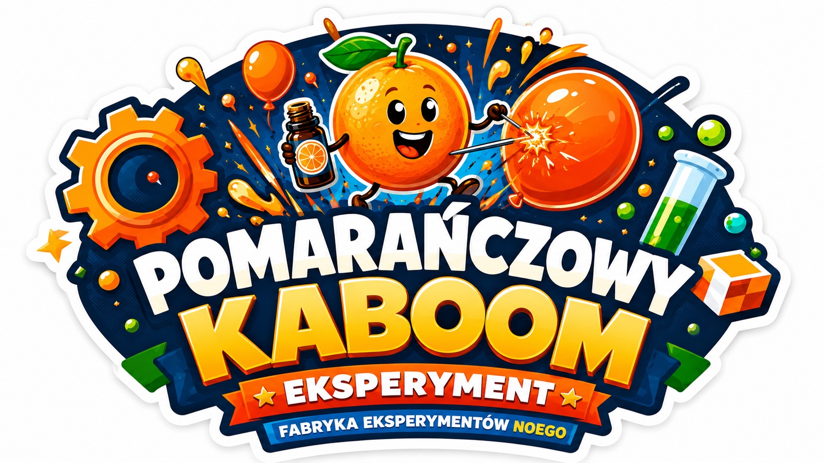 🍊Eksperyment: „Pomarańczowy KABOOM” 💥🎈