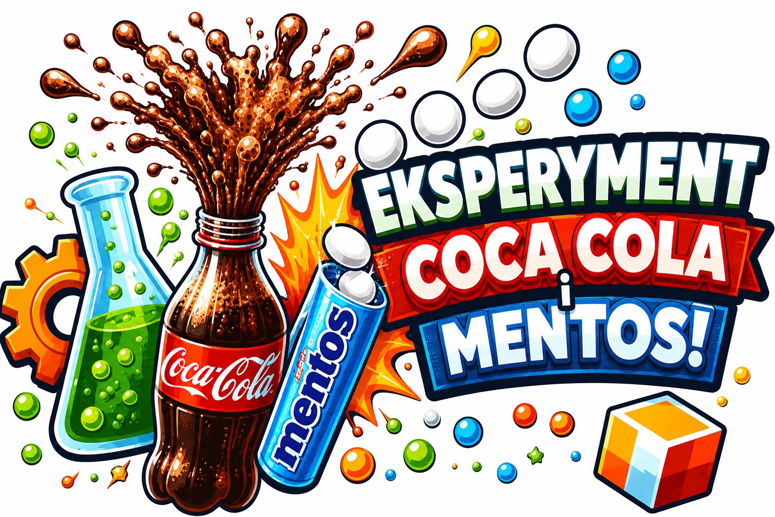 💥 Mentos + Coca-Cola – dlaczego cola wybucha?