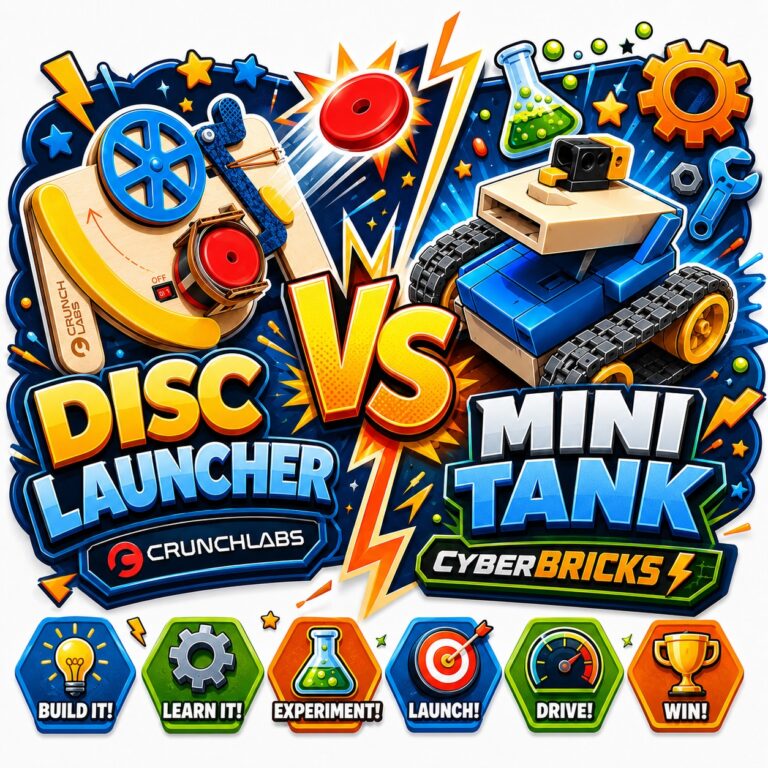 🥏🚀 Disc Launcher ⚔️ Mini Tank 🤖🛞