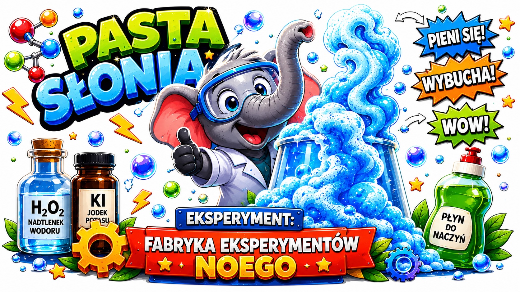 🐘 Eksperyment Pasta Słonia 🧪🌋✨